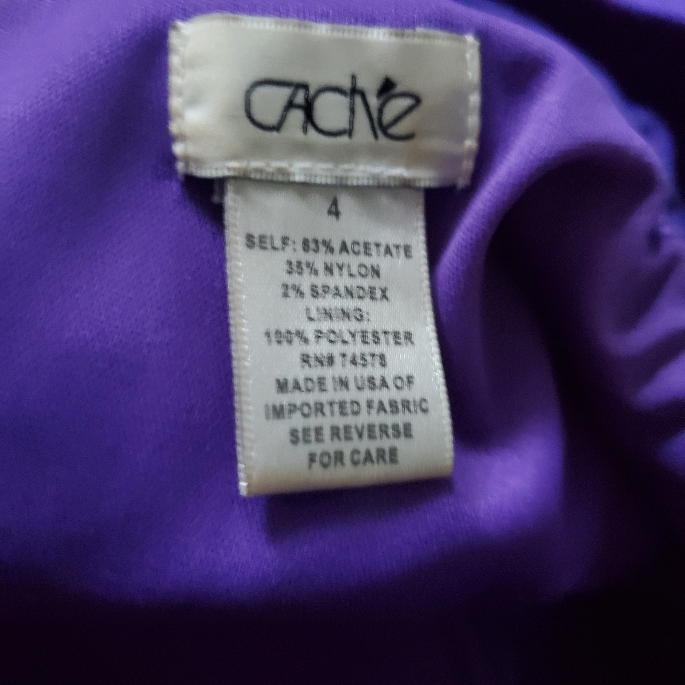 Purple Cache One Shoulder Ruffle Dress - Picture 7 of 7